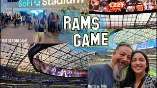 LA RAMS GAME VLOG SOFI | Visiting Equipment Room | First Season NFL Game | Buffalo Bills 2022