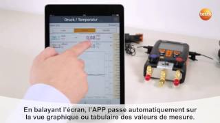 How to testo Refrigeration App - Modifier les vues des mesures (2/4)