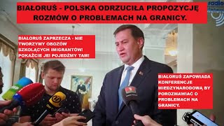 Białoruś.Polska odrzuciła ofertę wspólnych rozmów o granicy! Inżynierzy przekraczają granice - film