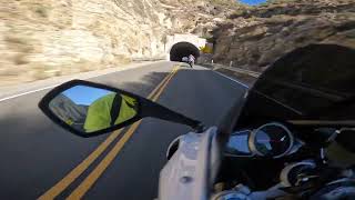 Daytona 675R chasing street triple