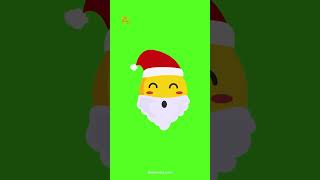 Santa Emoji Christmas Green Screen Effects Video #shorts #youtubeshorts