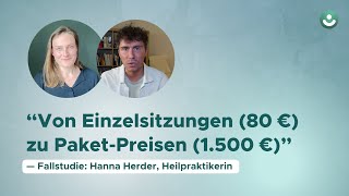 Fallstudie: 1.500 € Angebote als Heilpraktiker (Hanna Herder, Erfahrung mit Podiom)