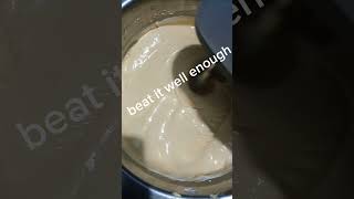 making mango ice cream with mango puree and whipped cream #satisfying #recipe