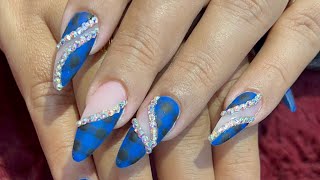 Matte finish Nail Art with Gel Nail Extensions | check design | Christmas🤶🎄 nails 2023