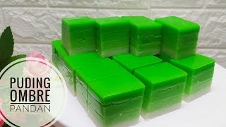 Resep Puding Ombre Pandan Kekinian