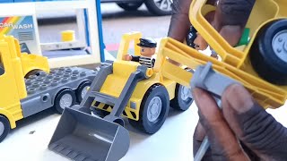 Build and Play 인 덤프트럭 중장비 자동차 장난감 트럭놀이 Excavator Dump Truck Car Toy