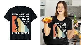 Climbing T-Shirt Design Illustrator Tutorial | Advance T-Shirt Design In Illustrator