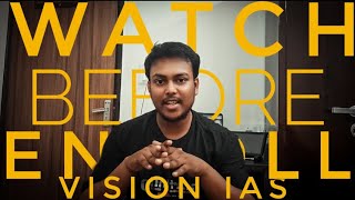 Watch before Enroll VisionIAS 😲 || Informative Video || #upscaspirant #visionias #delhi