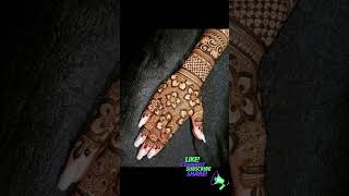 Back hand Mehndi design bridal mehndi design #shorts#shortsvideo