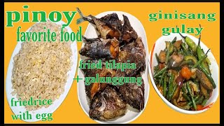 mag prito naman tayu ng tilapia at galunggung+ginisang mga gulay isa ito sa favorite ng mga Pinoy