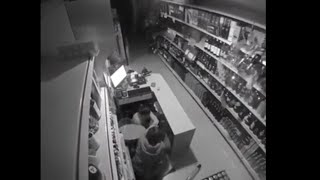 Cashier Thinking Fast During Earthquake