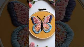 #Butterfly Embroidery #handembroidery #afeei #embroidery #embroiderybyafeei #handembroidery #hand