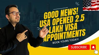 Good News! USA opened 2.5lakh interview slots. How to reschedule appointment for USA visa Interview?