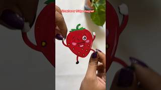 DIY Fridge Magnet 🍓 #shorts #fridgemagnet #diyideas #aesthetic #magnet #handmade #trending #artcraft