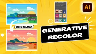 How to Use Generative Recolor in Adobe Illustrator 2023 | Adobe Firefly in Illustrator |