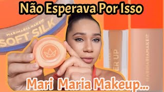 Testei a Base Velvet Skin, Pó  Soft Silk e Corretivo Couver Up de Mari Maria Makeup