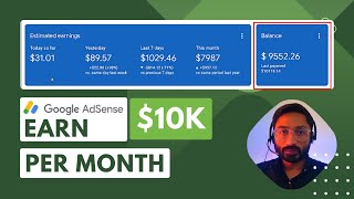 How to Earn Money with AdSense in 2024 ($10k per month)