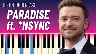 Paradise (EASY PIANO TUTORIAL) - Justin Timberlake