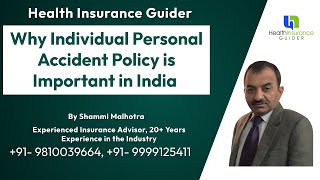 Best Individual Personal Accident Policy | Why you Need Accident Policy | Shammi Malhota | Hindi