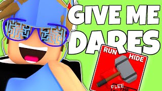 Doing YOUR DARES In FLEE THE FACILITY LIVE!