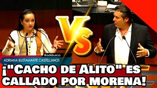 ¡VE! ¡’CACHO de ALITO’ es CALLADO por VALIENTE DIPUTADA BUSTAMANTE por ATACAR la MAYORÍA de la 4T!