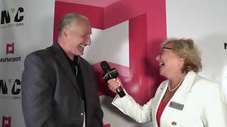 Hallmark Abstract Service CEO Michael Haltman Interviewed By Lucy Edwards At The 2023 NYC RE Expo