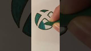 XBOX Logo Drawing #art #drawing #satisfying #relax #relaxing #baladrawing64 #xbox