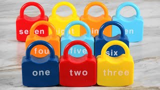 Learning Video For Toddlers Learn Numbers & Counting, Unlock Number Learning Locks With Matching Key