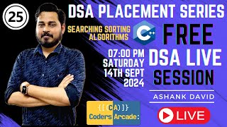 Mastering DSA in C++ for Placements | Session 25 : Linear, Binary Search Algo