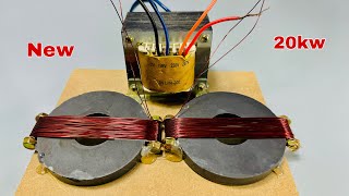 Free Energy, Rewind Super Magnets into 240v Generator Using big transformer