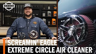 Harley-Davidson Screamin' Eagle Extreme Air Cleaner – Circle Overview