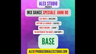 MIX DANCE 90 RHYTHM IS A DANCER- SWEET DREAMS- THE RHYTHM OF THE NIGHT ( BASE )Karaoke Alex Studio