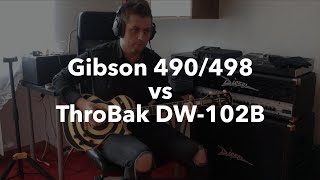 Gibson 490/498 vs ThroBak DW-102B Pickups on Gibson Les Paul