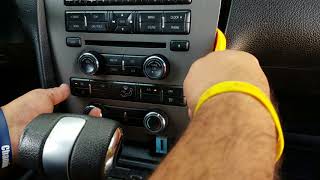 How to Remove Radio / CD Player from Ford Mustang 2012 for Repair.