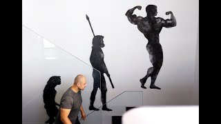 Wall spray painting  Bodybuilding Fitness Evolution