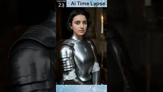 Joan of Arc Time Lapse According to Ai #shorts #saint #joanofarc