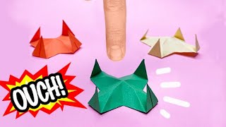 NEW EASY VERSION! How to make DIY origami finger trap toy