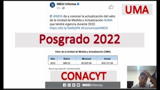 Esto paga CONACYT en un posgrado 2022