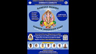 2023 Summer Camp Chinmaya Somnath Promotional Video