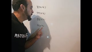 multiplicación por 4 por números iguales super rápido y sencillo