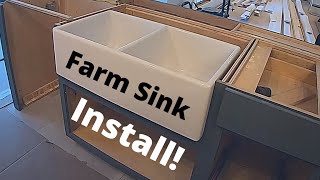 How to Install a Farmhouse Sink in a Kitchen Cabinet