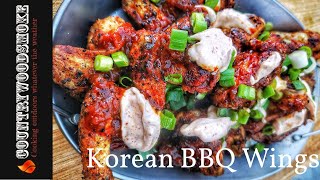 Korean Bbq Chicken Wings - Kamado Joe Classic 3