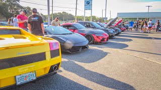 JDM vs SUPERCAR MEET!! (MCLAREN PULLS UP)