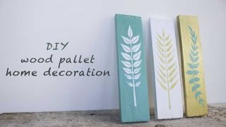 WOOD PALLET DIY / Decorazioni in legno fai da te