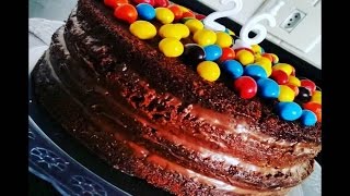 Receita: Naked Cake fácil de Chocolate com  MM's - Jack Guedes