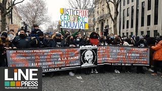 Marche pour Cédric Chouviat / Paris - France 03 janvier 2021