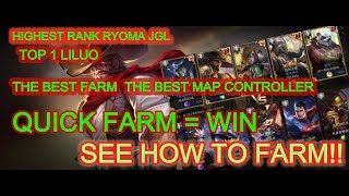 TOP 1 JGL HOW TO FARM AND WIN RYOMA JGL ARENA OF VALOR