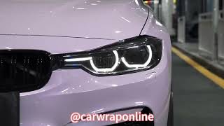 #purple #wrap carwraponline------Misty Gray Purple Car Vinyl Wrap