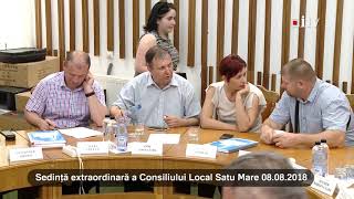 Sedinta Consiliul Local 8.08 2018