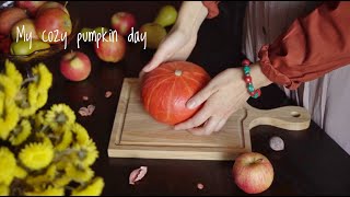 Cozy fall kitchen / What I eat in a day (vegan)/ pumpkin recipes / pumpkin cheesecake /cottage pie